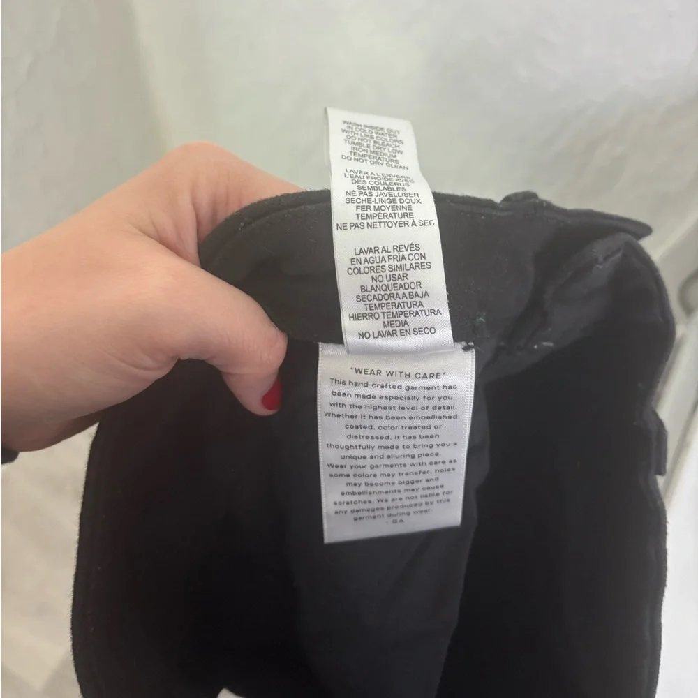 Good American Ultra High Rise Slim Straight Leg Jeans Black Size 2/26 GCST47SBTE - Picture 4 of 5